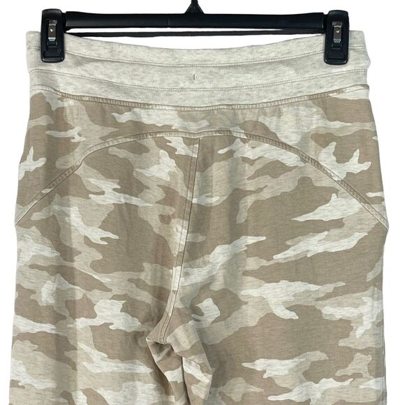 Athleta Small Balance Printed Jogger Sweatpants Camo Stretch Pockets Oatmeal Tan - Picture 4 of 8